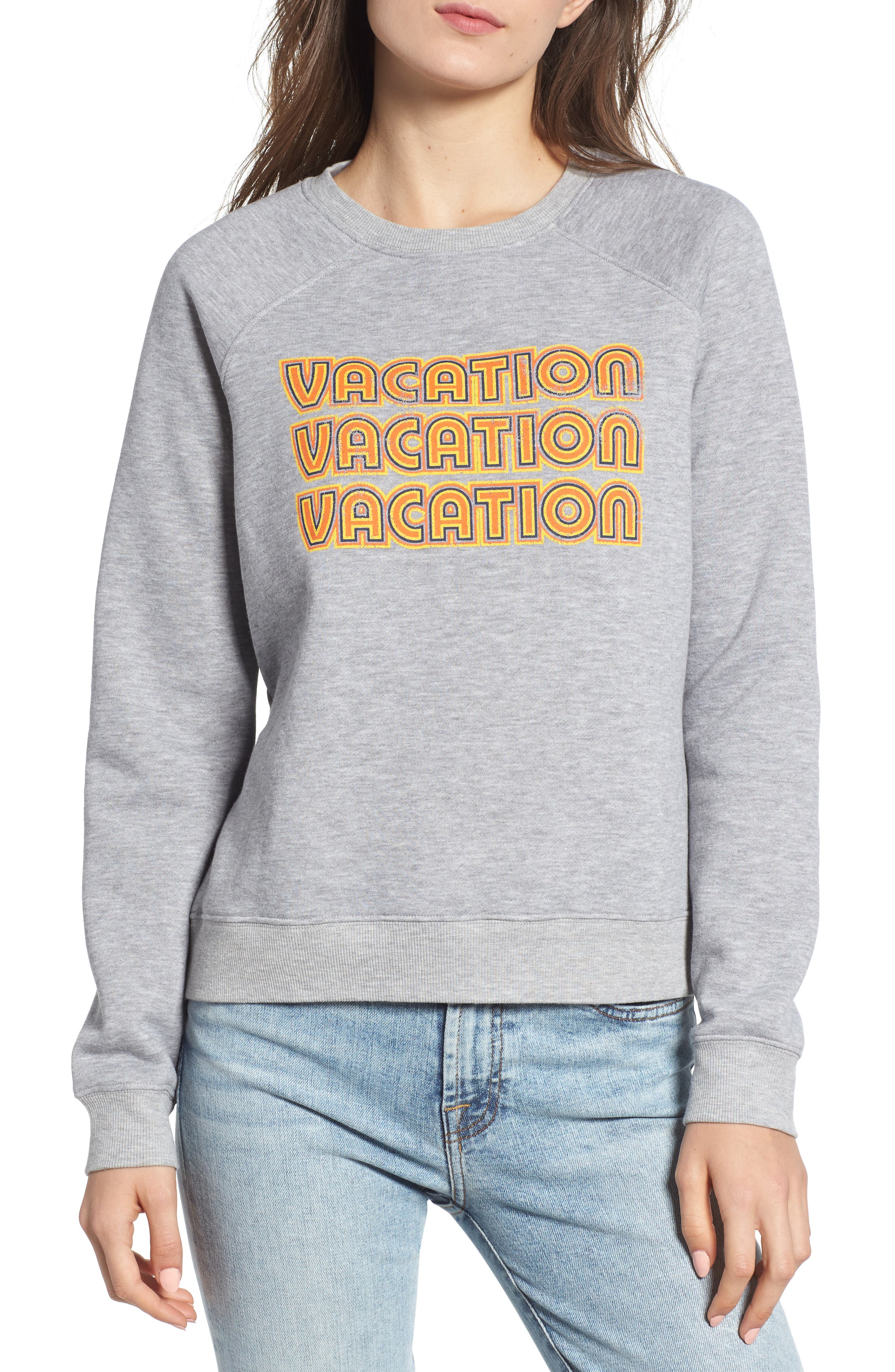 yellow vacation sweatshirt