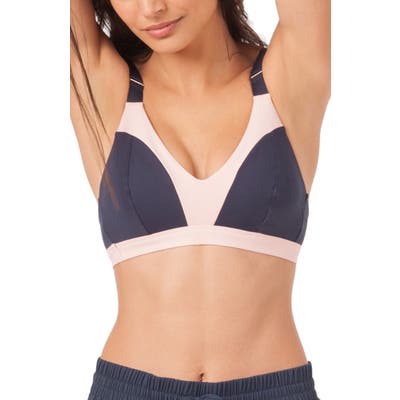 Lively The Active Colorblock Sports Bralette, Blue