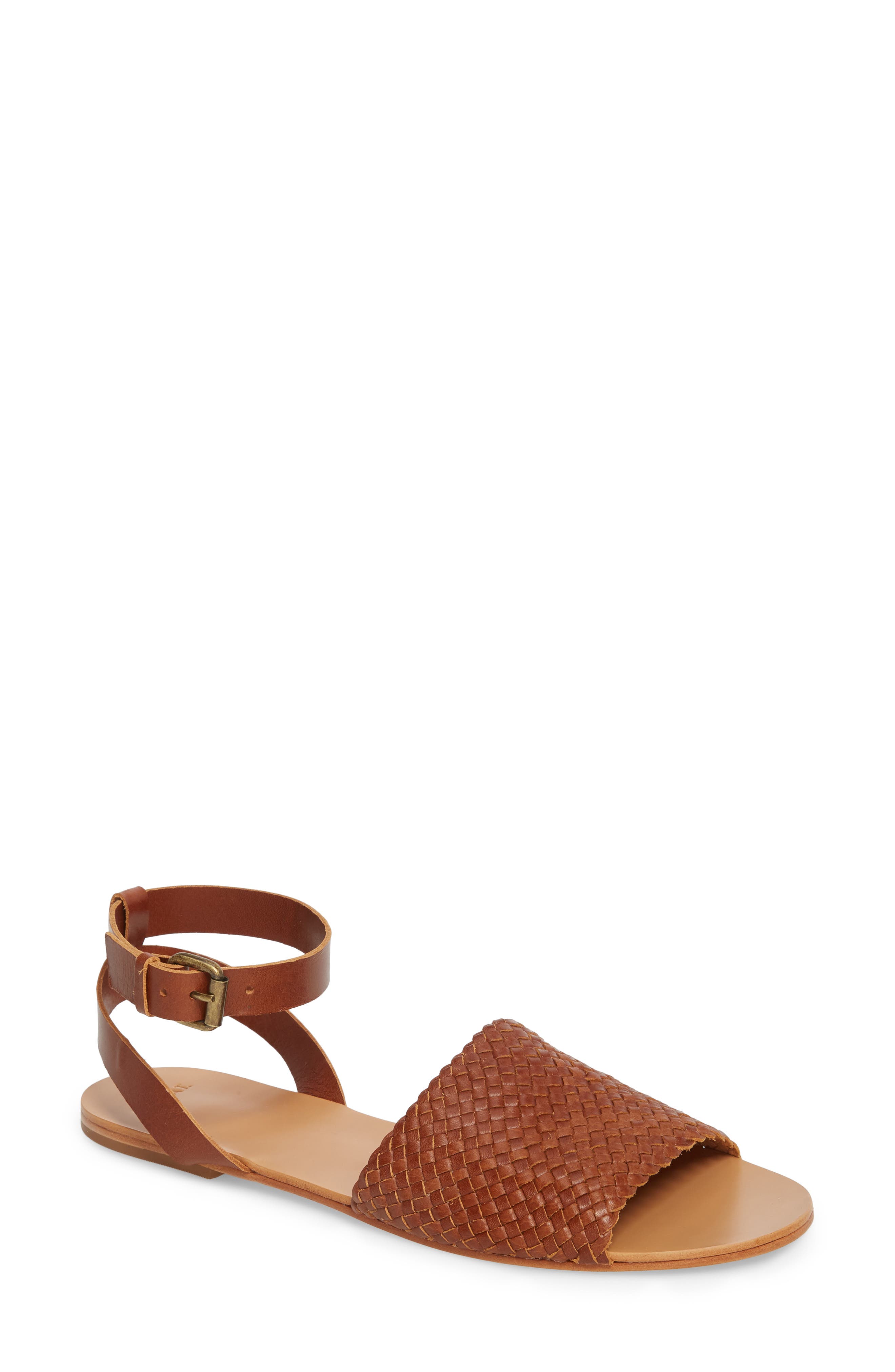 The Great. Caravan Ankle Strap Sandal, Brown