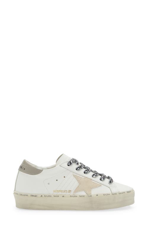 Golden Goose Hi Star Platform Sneaker In White/grey