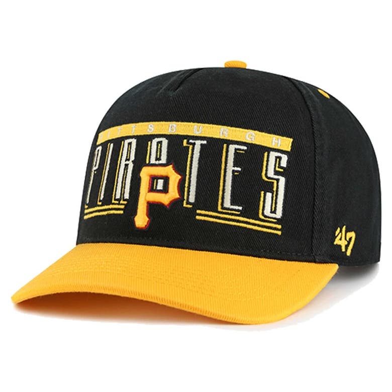 Shop 47 ' Black Pittsburgh Pirates  Double Headed Baseline Hitch Adjustable Hat