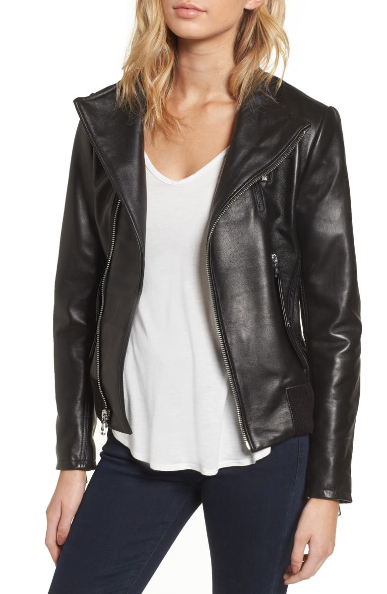 Vince Camuto Leather Bomber Jacket | Nordstrom