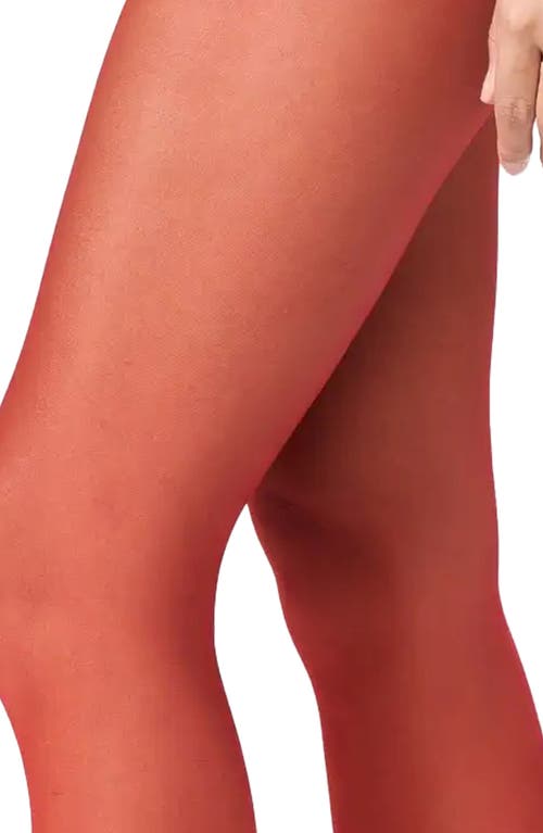 Stems Women's Avery Microfiber Italian Tights In Red