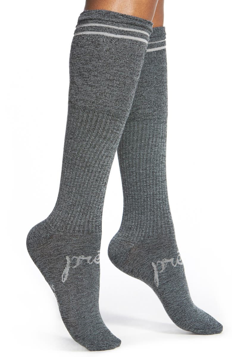 kensie Stripe Cuff Knee High Socks | Nordstrom