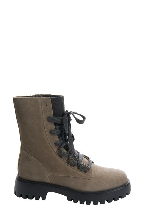 Shop Vaneli Zabou Water Resistant Lace-up Boot In Dk Taupe