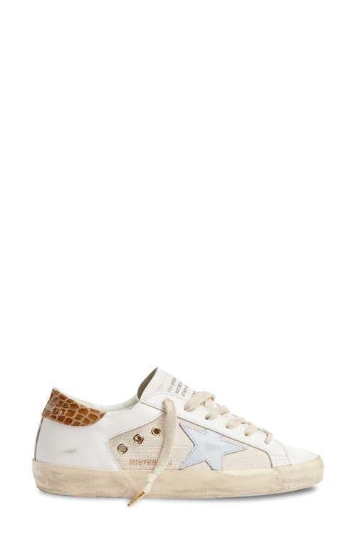 Shop Golden Goose Super-star Low Top Sneaker In White/grey