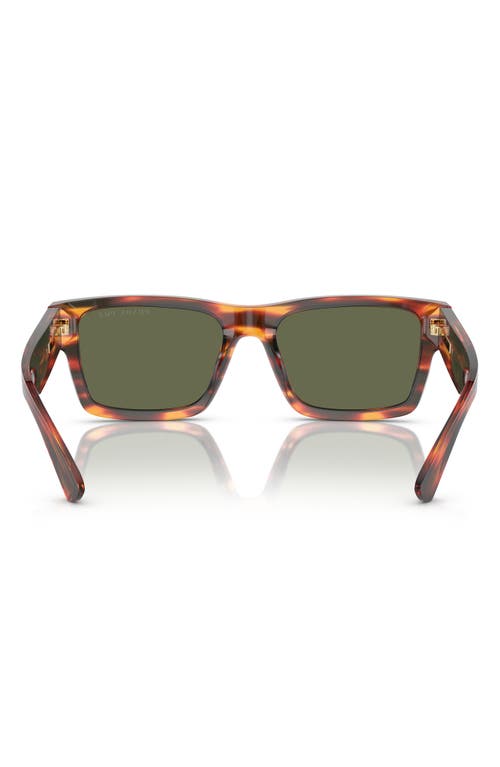 Shop Prada 57mm Gradient Square Sunglasses In Green Tort