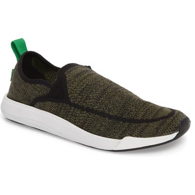 Sanuk Chiba Quest Knit Slip-On Sneaker, Green