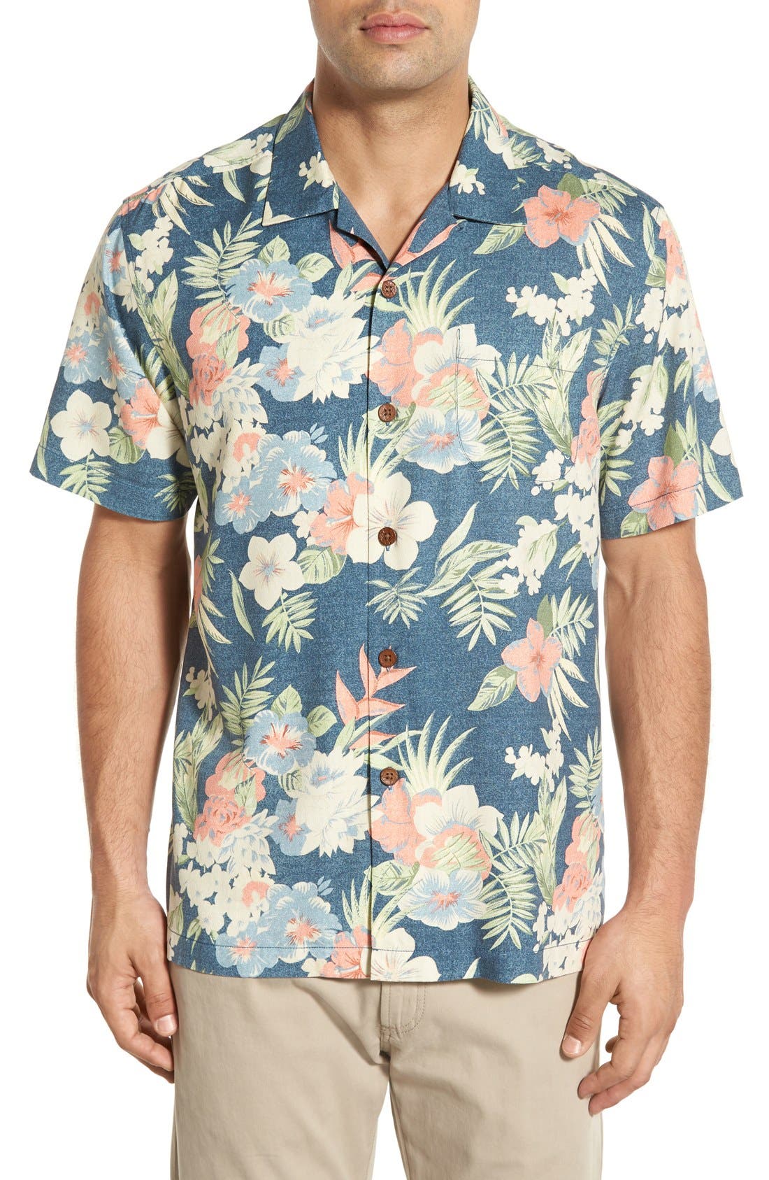 Tommy Bahama 'Ikebana Floral' Original Fit Silk Camp Shirt Nordstrom