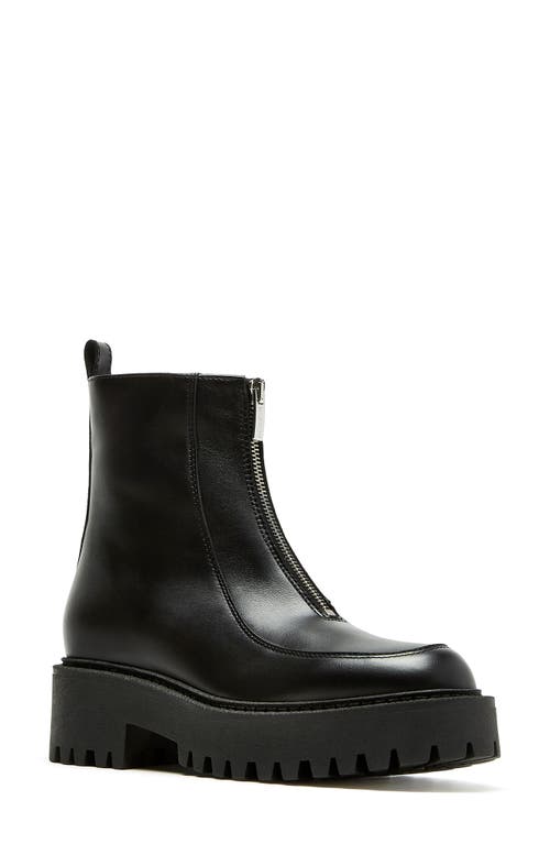 La Canadienne Nash Waterproof Platform Bootie Black Leather at Nordstrom,