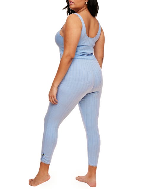 Adore Me Gema Pajama Tank And Legging Set In Medium Blue