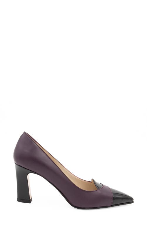 Amalfi By Rangoni Ibis Pump In Eggplant Black Glove Patent
