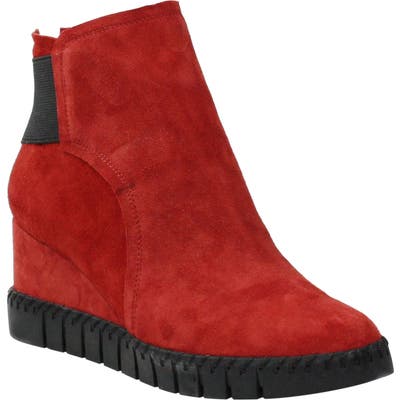 J. Renee Nagetta Wedge Sneaker B - Red