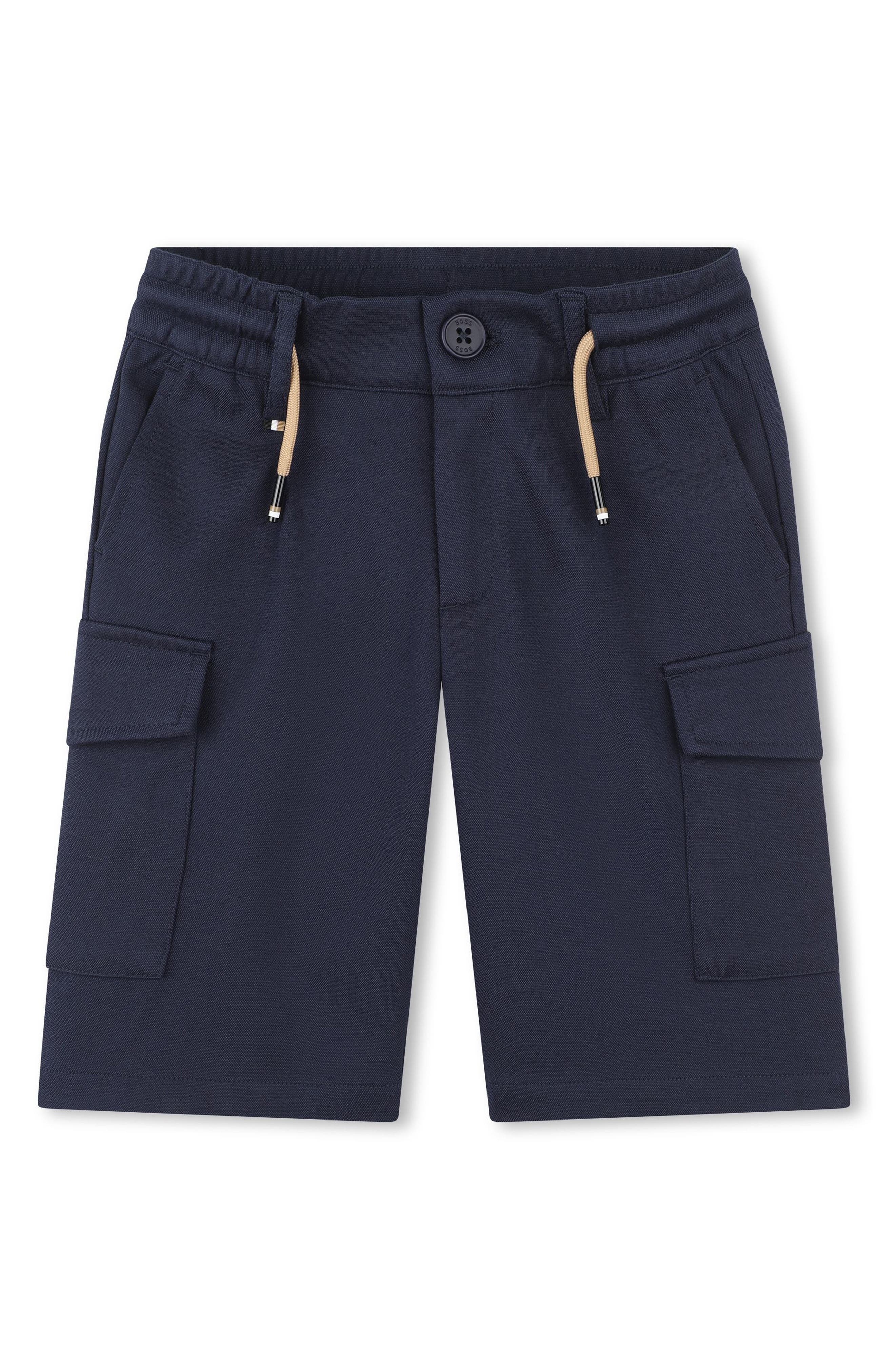 Gucci Kids G check belted shorts - Blue