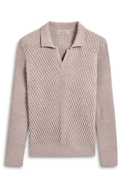 Bugatchi Merino Wool Johnny Collar Sweater In Willow