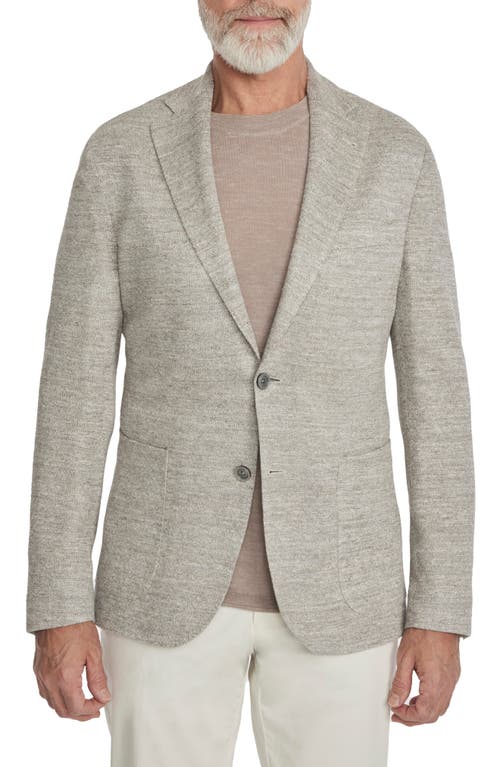 Shop Jack Victor Queens Linen Blend Mélange Sport Coat In Tan