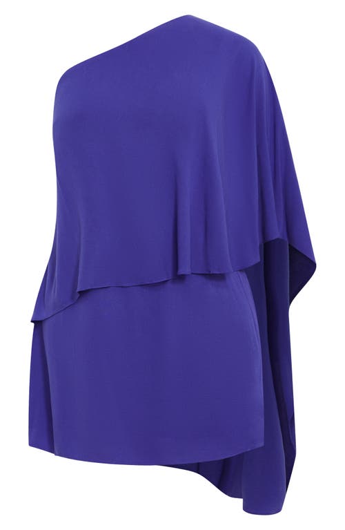 Shop City Chic Lily One Shoulder Minidress In Lotus