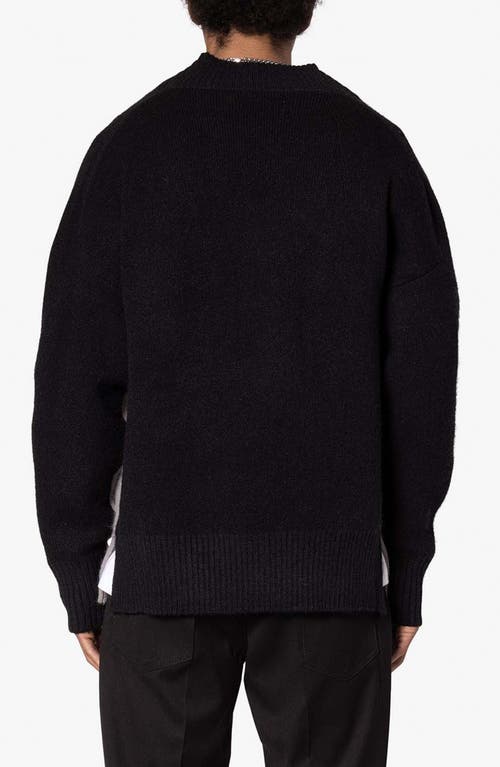 Mnml University Sweater In Black/grey