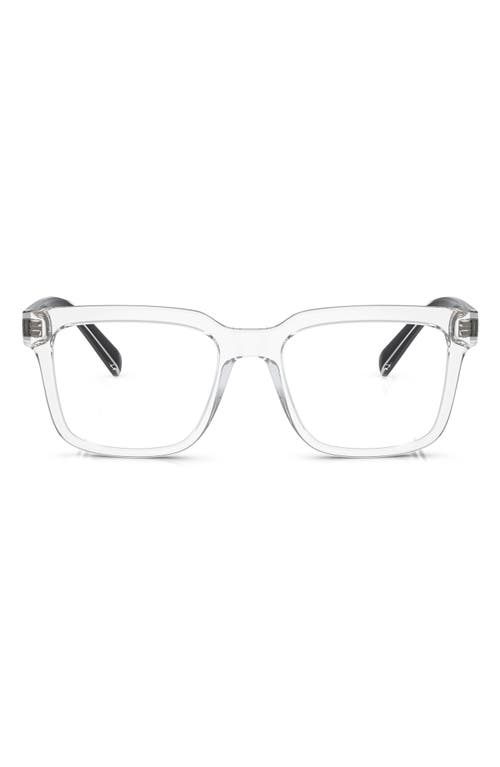 Dolce & Gabbana 50mm Square Optical Glasses in Crystal at Nordstrom