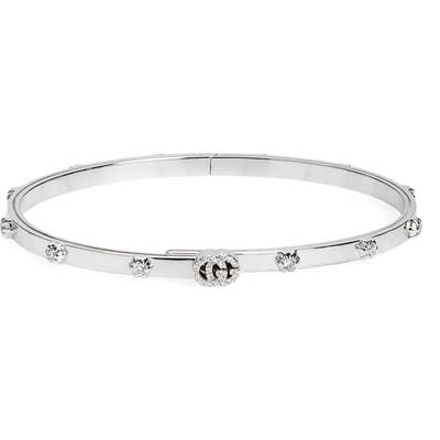 Gucci Gg Running Diamond Bangle