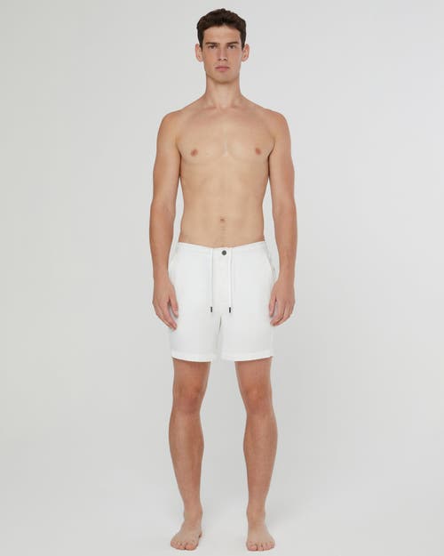 Shop Onia Calder 6e Swim Trunk In White