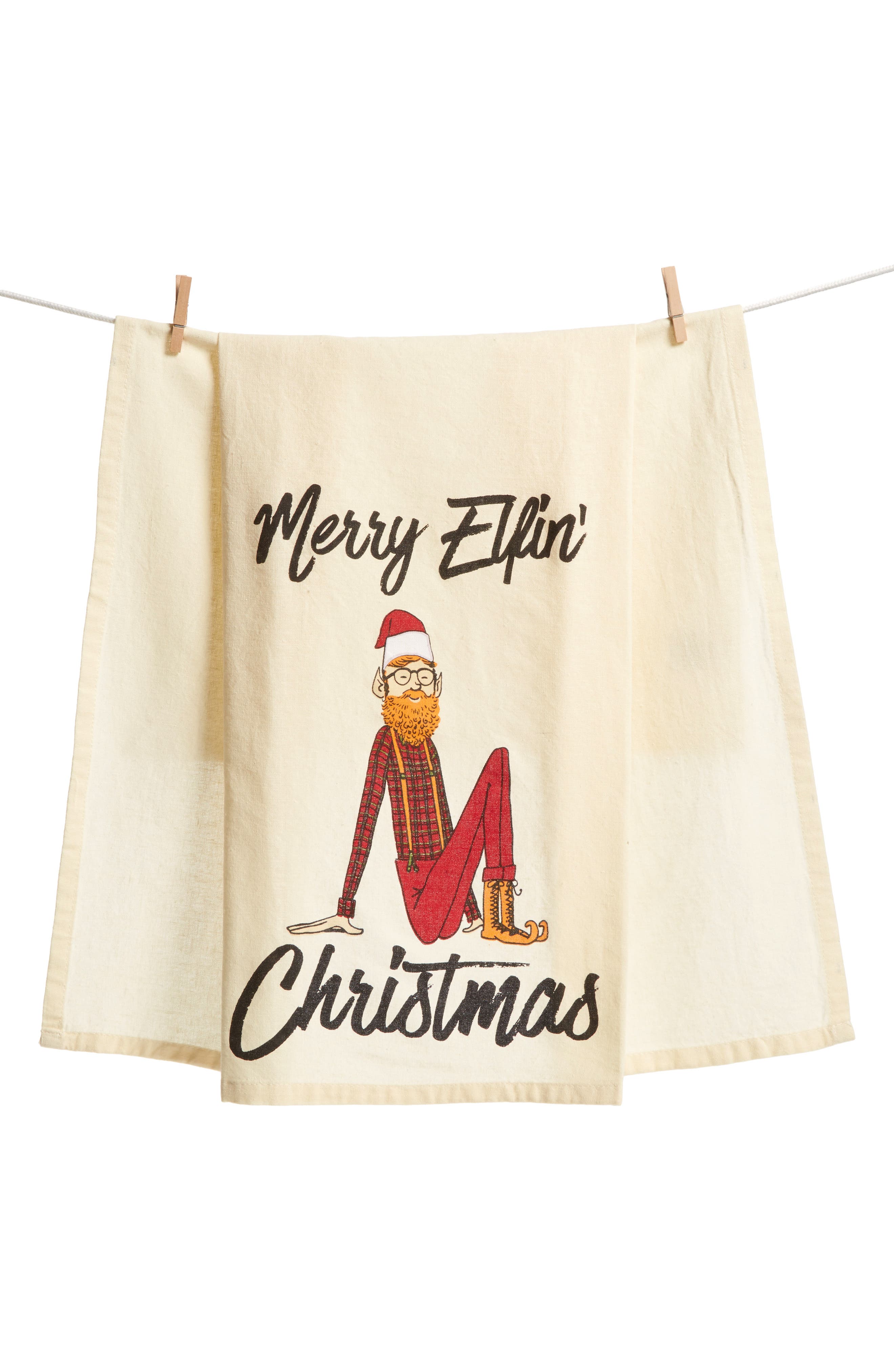 Primitives by Kathy Merry Elfin Christmas Dish Towel Nordstrom
