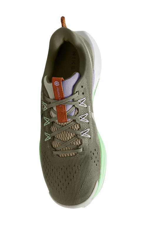 Shop Nike Reactx Pegasus Trail 5 Running Shoe In Medium Olive/anthracite