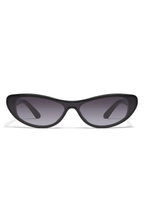 Shop Quay Australia X Guizio Slate 37mm Gradient Cat Eye Sunglasses In Black/smoke