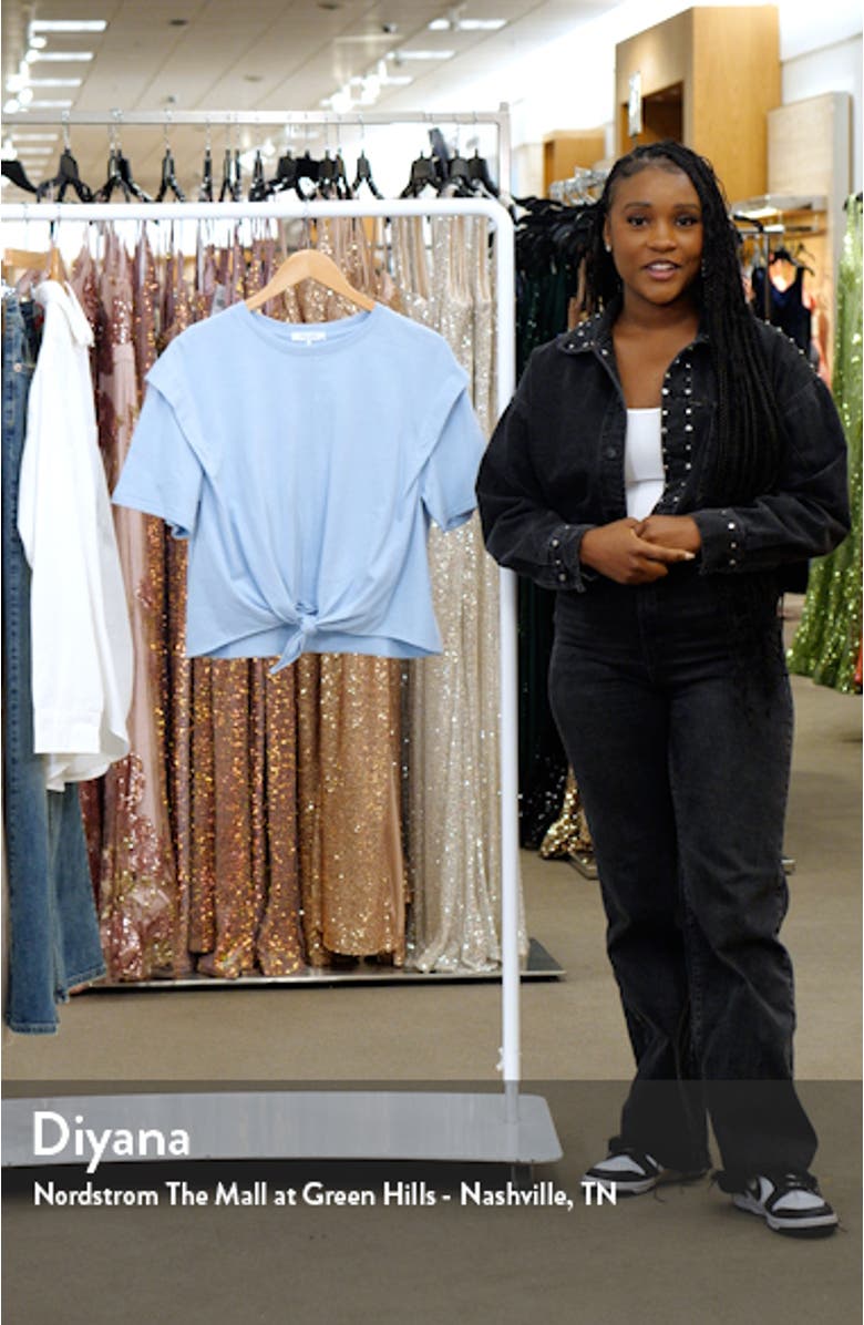 Mica Tie Front T-Shirt, sales video thumbnail