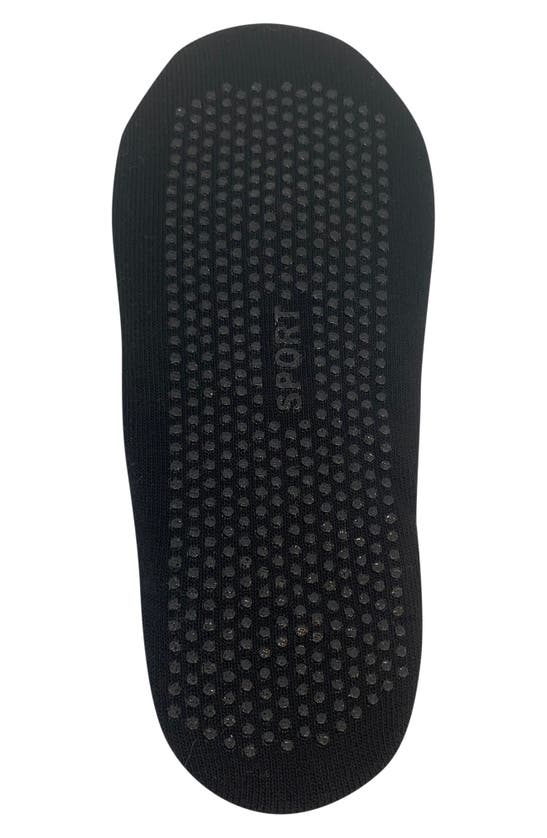 High Heel Jungle Good Pointe Mismatched Cotton Blend Grip Socks In Black