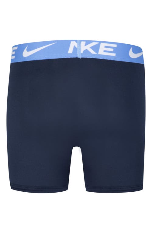 Shop Nike Kids' Assorted 3-pack Micro Essentials Boxer Briefs In White/university Blue