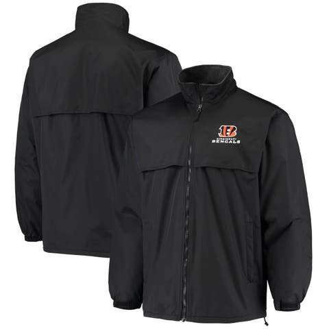 Cincinnati Bengals NFL Motor Fleece Leather Jacket