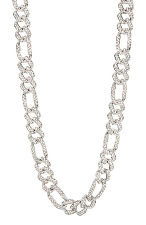 Crystal Figaro Chain Necklace