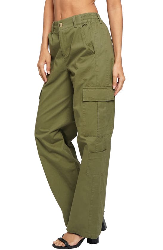 Shop Know One Cares Cargo Pants In Olive