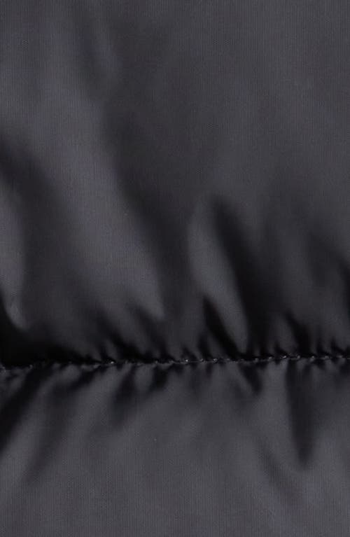 Columbia Leadbetter Point Sherpa Hybrid Puffer Jacket In Black