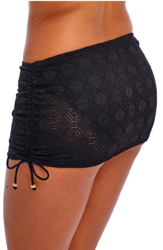 Shop Freya Nomad Nights Skirted Bikini Bottoms In Black