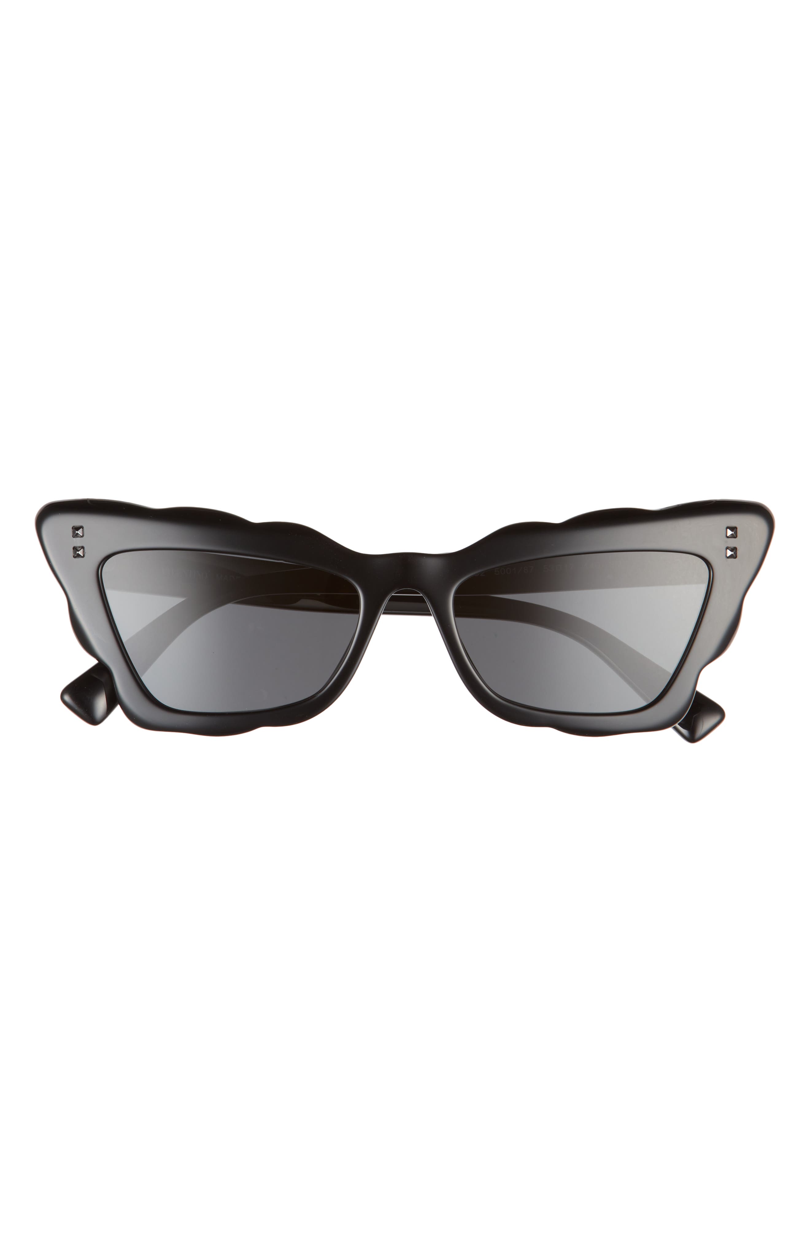 Valentino 53mm Cat Eye Sunglasses in Black at Nordstrom