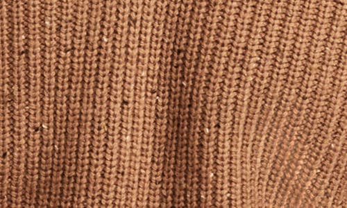 Shop Lucky Brand Nep Half Button Sweater In Camel