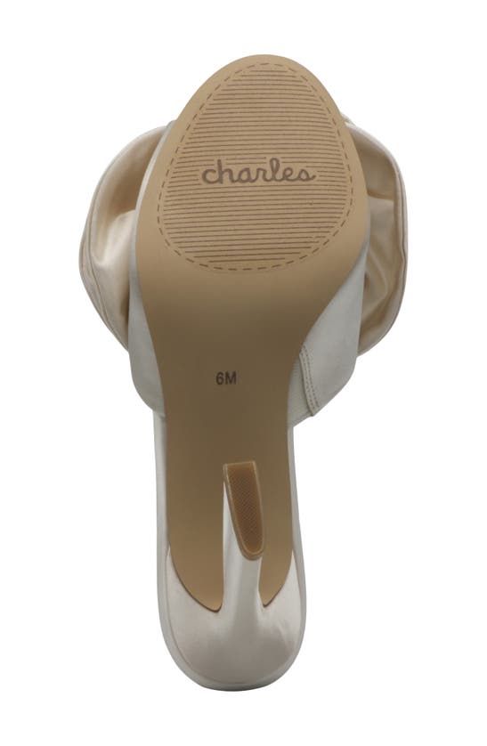 Shop Charles By Charles David Kimchi Floral Satin Slide Sandal In Ivory