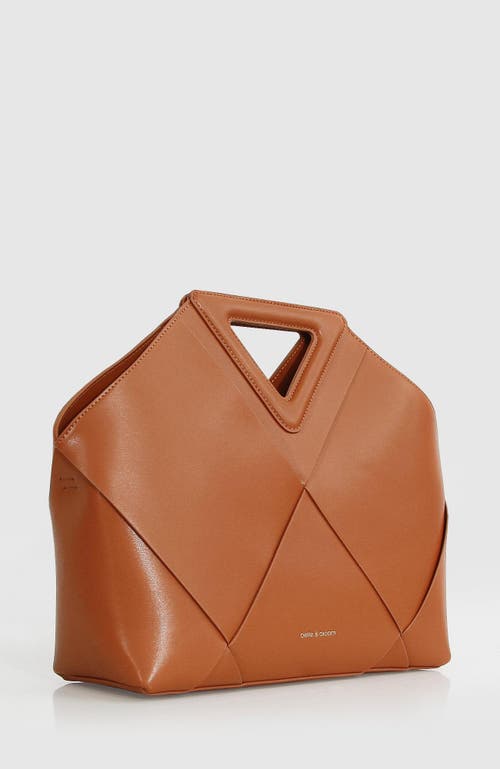 Shop Belle & Bloom Love Locked Handbag In Camel