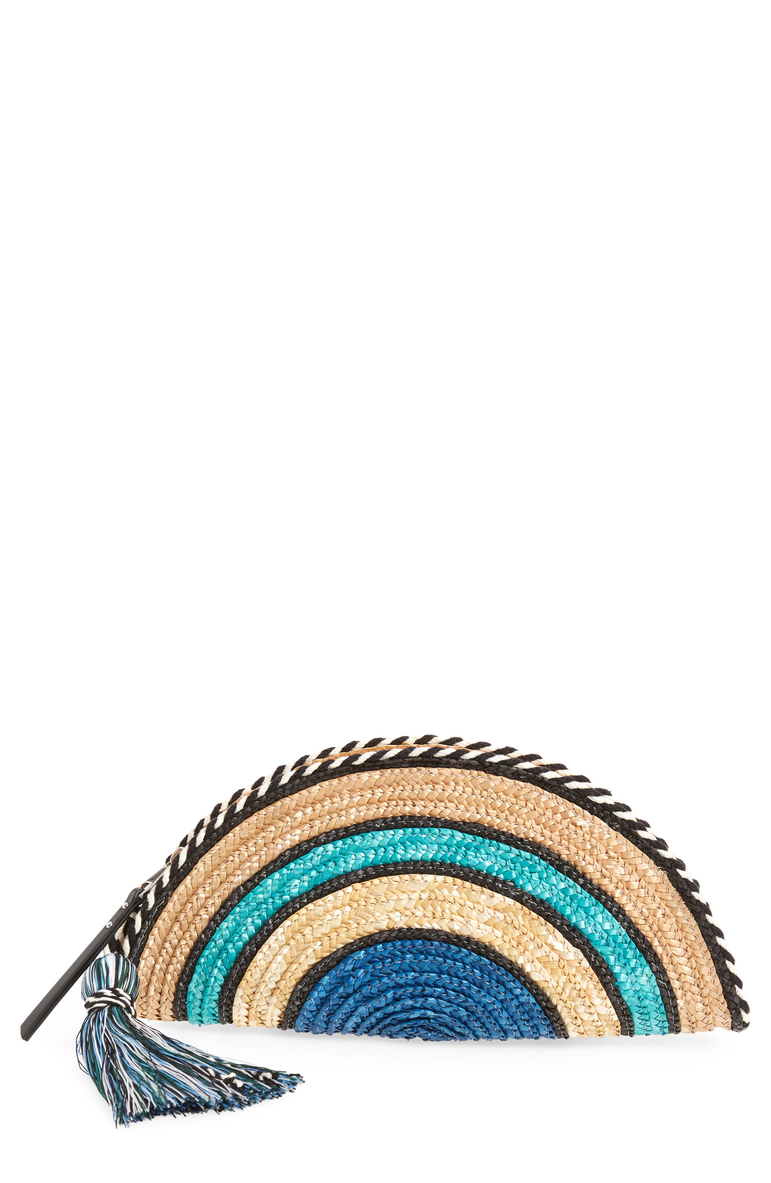 Rebecca Minkoff Woven Straw Taco Clutch Nordstrom