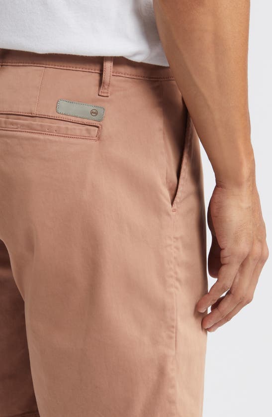 Shop Ag Wanderer 8.5-inch Stretch Cotton Chino Shorts In Sepia Sky