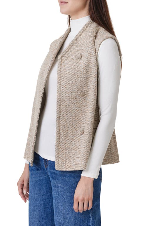 Habitual Brushed Twill Vest In Oatmeal