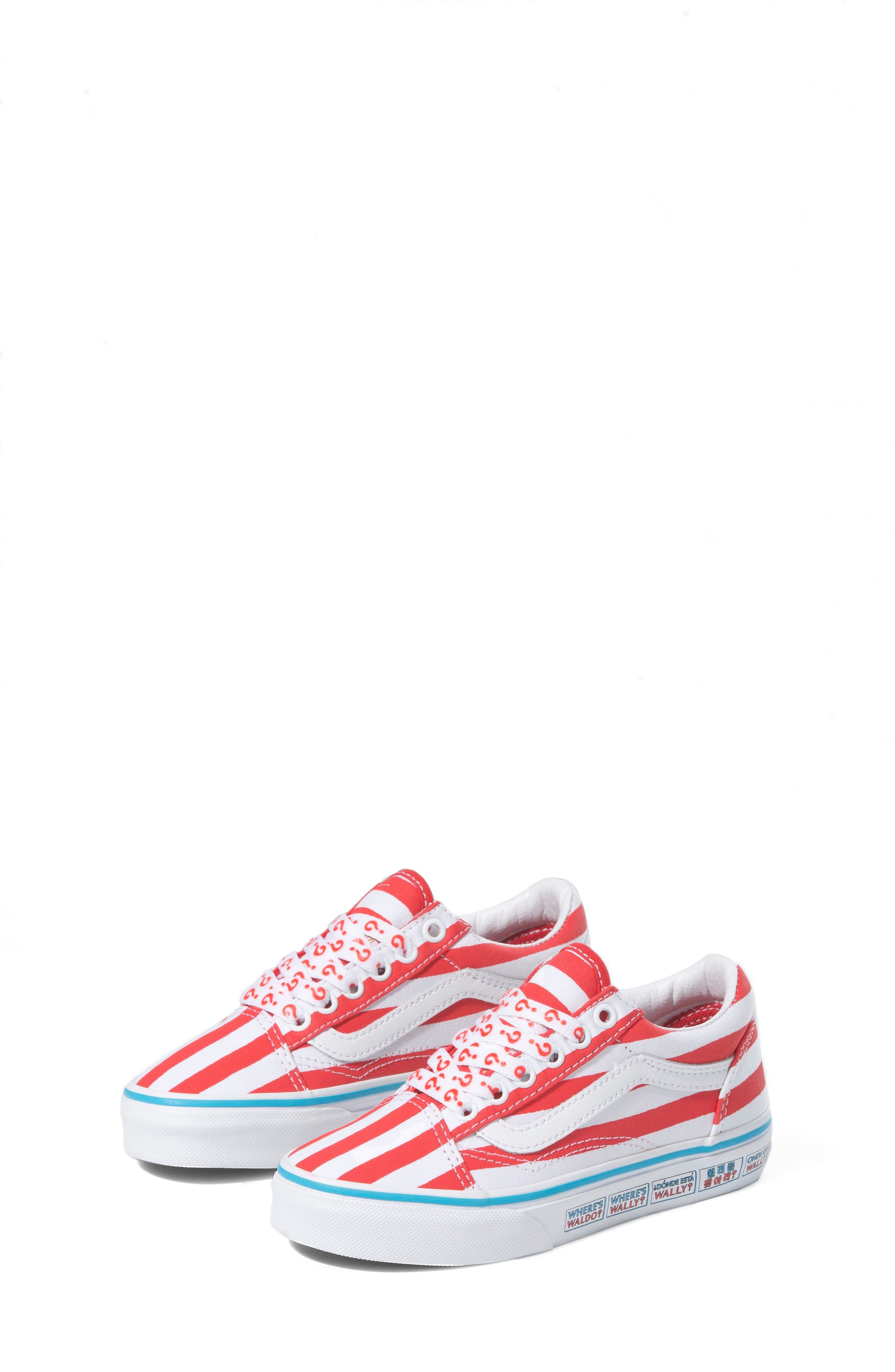 Vans x Where's Waldo? Kids' Old Skool Sneaker in Nternational/stripes