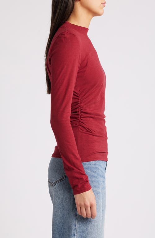 Shop Nation Ltd Rita Long Sleeve Knit Top In Danish Red