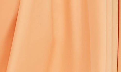 Shop Dress The Population Rhea Halter Fit & Flare Gown In Apricot