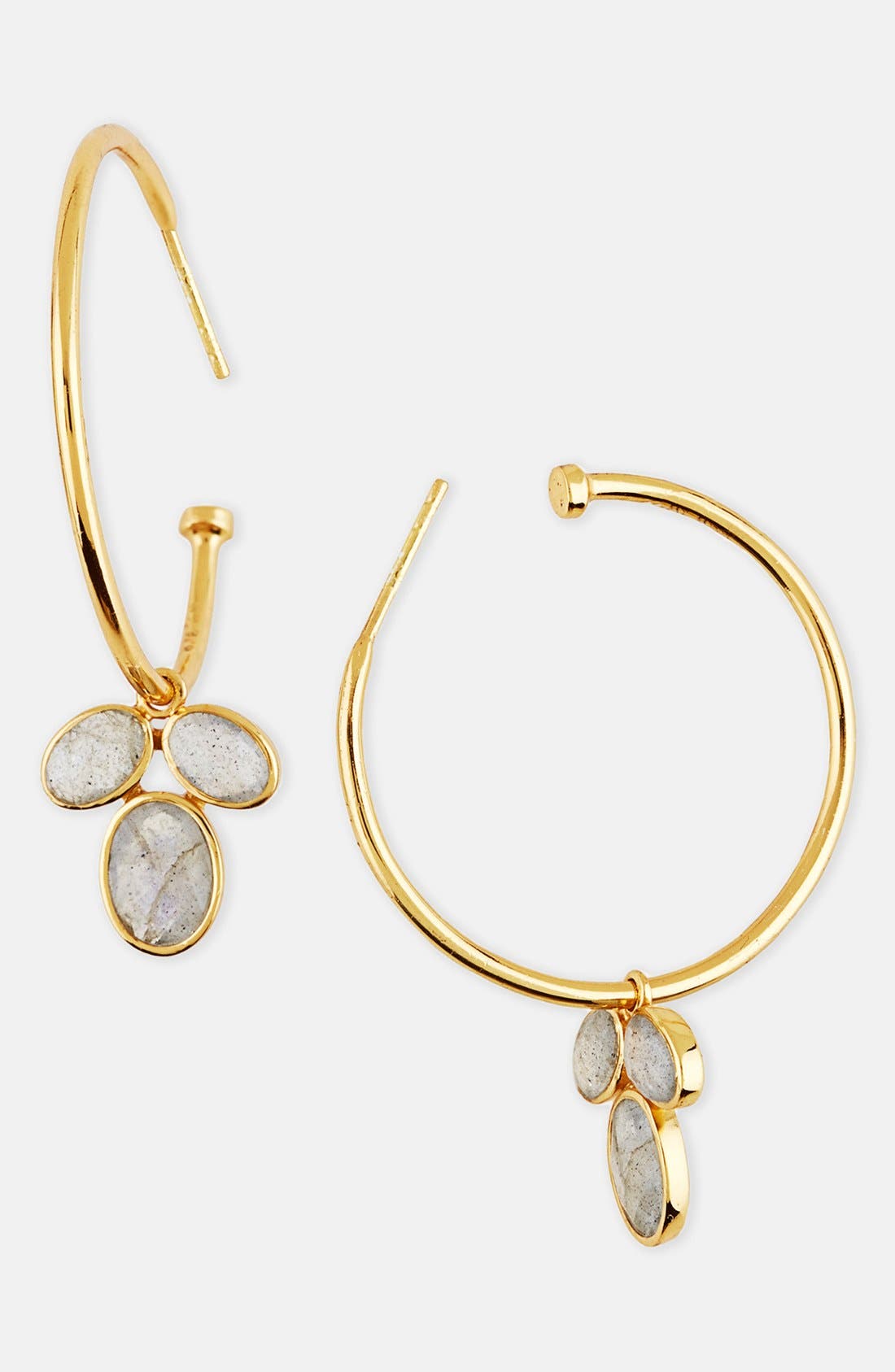 Argento Vivo Cluster Charm Hoop Earrings Nordstrom