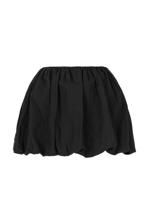 Shop Nocturne Mini Balloon Skirt In Black