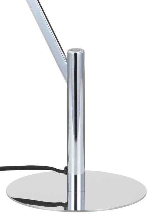 Shop Jonathan Y Owen Integrated Led Metal Table Lamp In Chrome