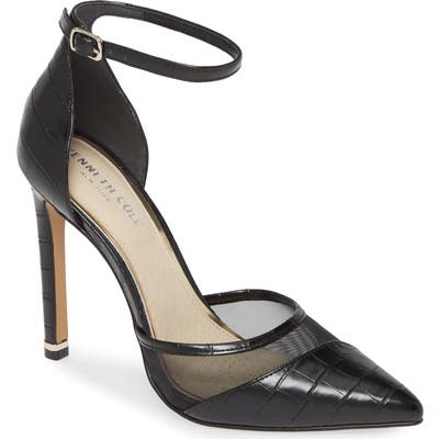 Kenneth Cole New York Riley Ankle Strap Pump- Black